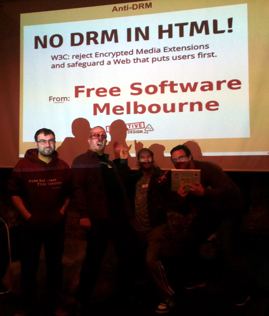 Image for FSM says "No" to DRM